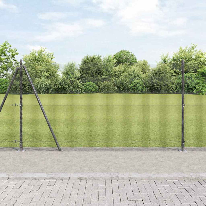 Load image into Gallery viewer, Vidaxl afrasteringspaal grijs 10 x 1,2 m (12 x 12 mm gaas)