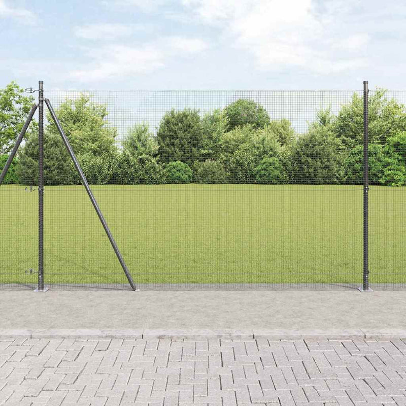 Load image into Gallery viewer, Vidaxl afrasteringspaal grijs 10 x 1,6 m (16 x 16 mm gaas)