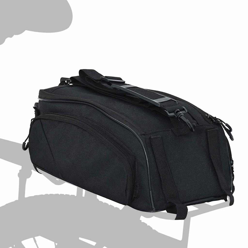 Load image into Gallery viewer, Vidaxl fietstas zwart 38 x 21 x 16 cm polyester
