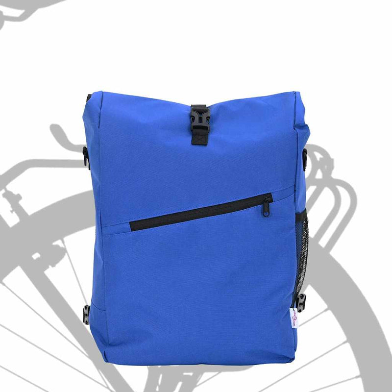 Load image into Gallery viewer, Vidaxl fietstas blauw 33 x 16 x 60 cm polyester