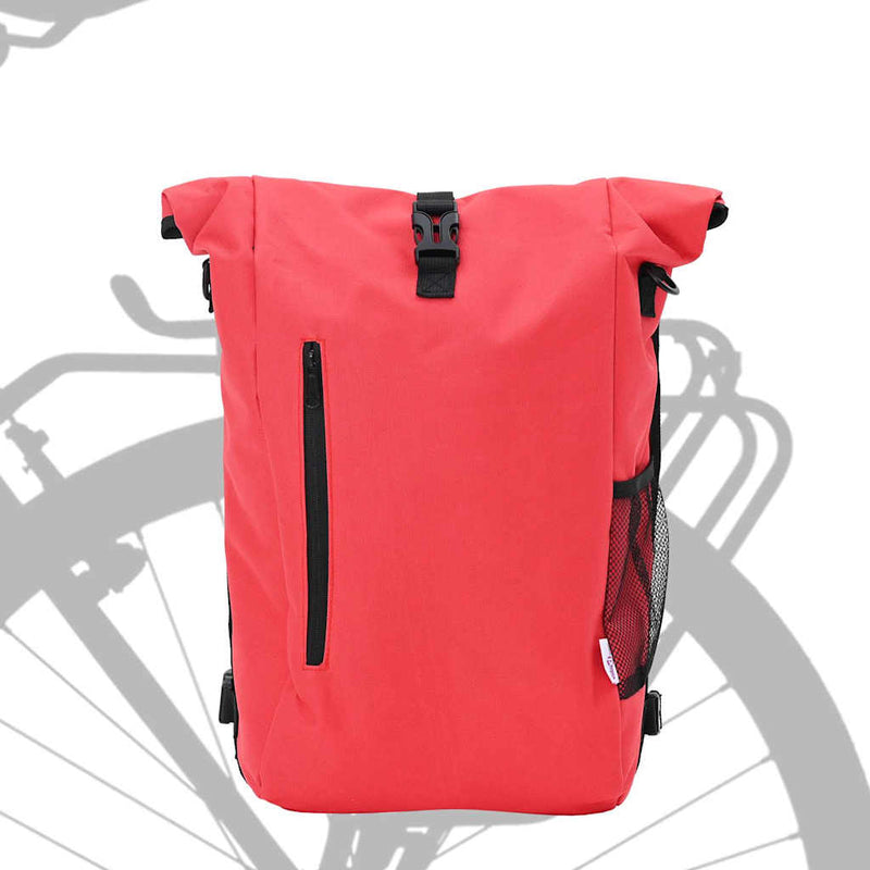 Load image into Gallery viewer, Vidaxl fietstas rood 31 x 13 x 58 cm polyester
