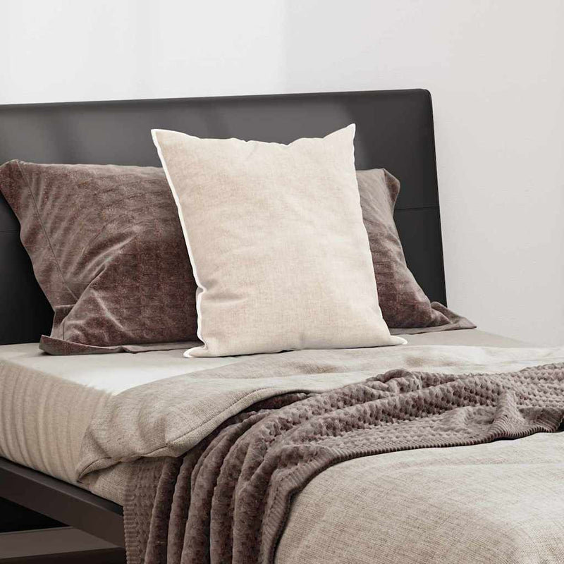 Load image into Gallery viewer, Vidaxl hoofdkussen met kussen wit 50 x 50 cm katoen