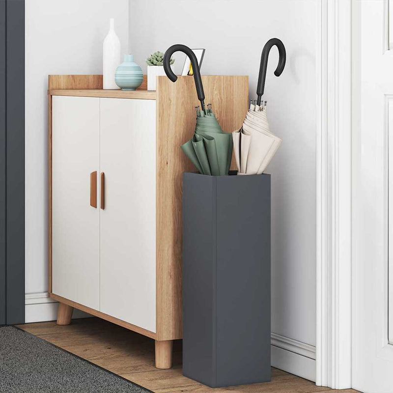 Load image into Gallery viewer, Vidaxl paraplu standaard antraciet 15,5 x 15,5 x 49 cm metaal