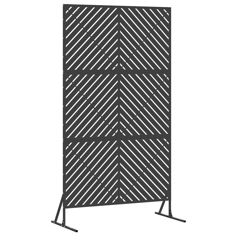 Load image into Gallery viewer, Vidaxl privacyscherm zwart 100 x 50 x 180 cm staal