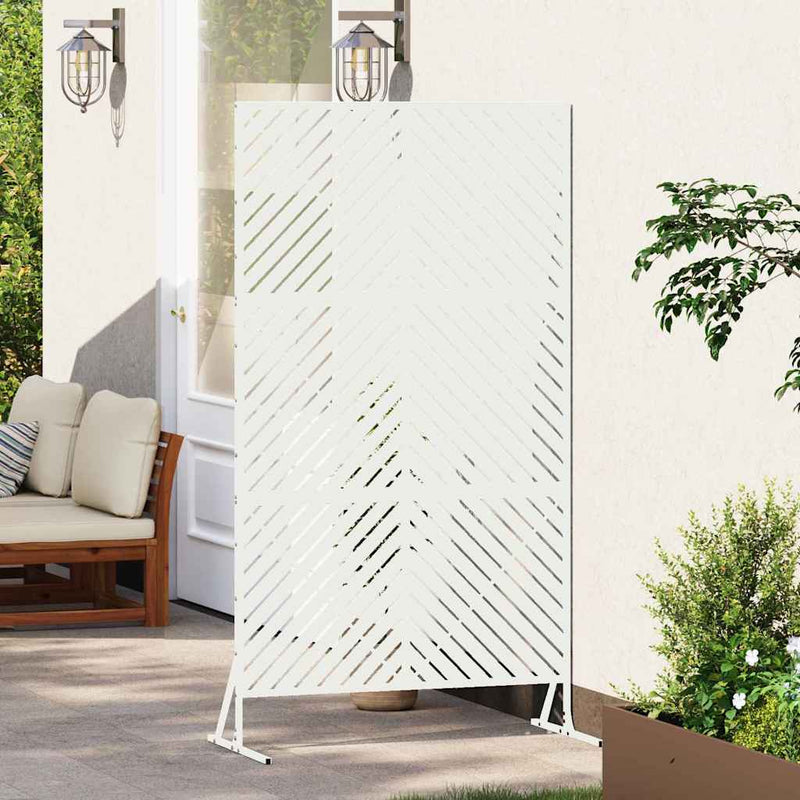 Load image into Gallery viewer, Vidaxl privacyscherm wit 100 x 50 x 180 cm staal