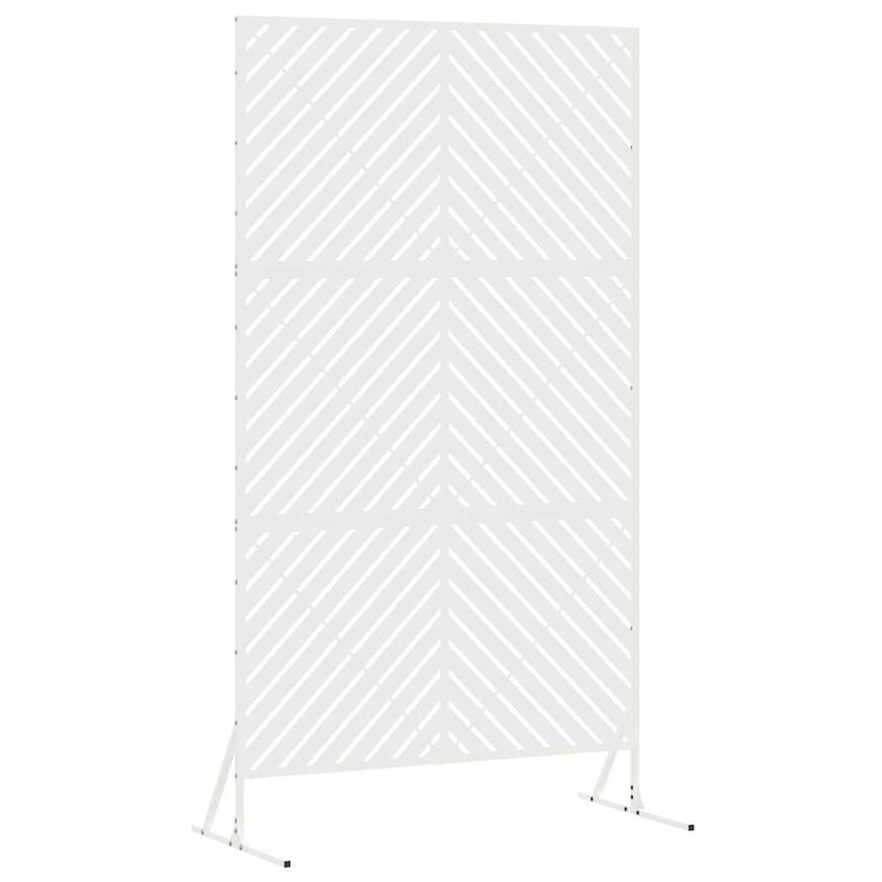 Load image into Gallery viewer, Vidaxl privacyscherm wit 100 x 50 x 180 cm staal