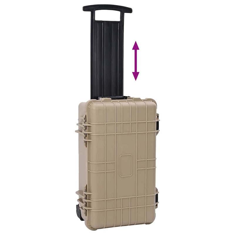 Load image into Gallery viewer, Vidaxl harde bagagekoffer zand 56 x 35 x 23 cm polypropyleen en abs