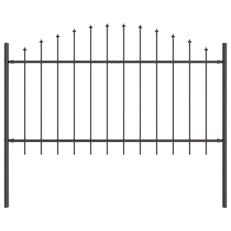 Load image into Gallery viewer, Vidaxl tuinhek grijs 170 x 140 cm gepoedercoat staal