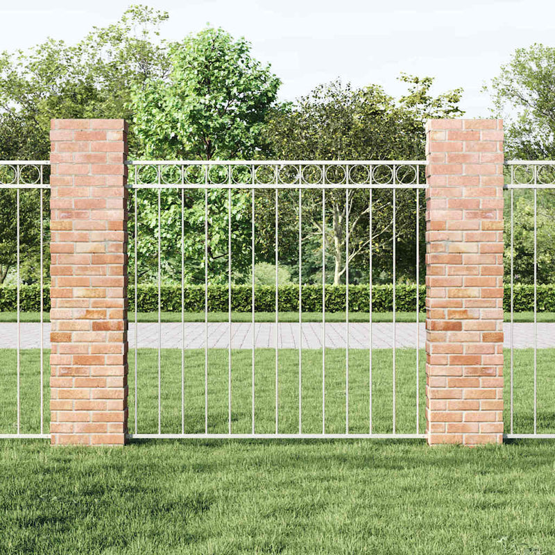 Load image into Gallery viewer, Vidaxl hecelement wit 170 x 150 cm staal