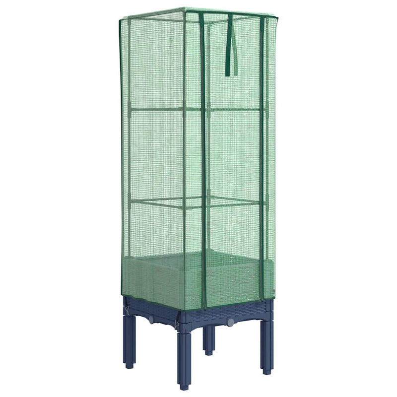 Load image into Gallery viewer, Vidaxl plantenbak verhoogd met kashoes 40x40x140 cm rattanlook