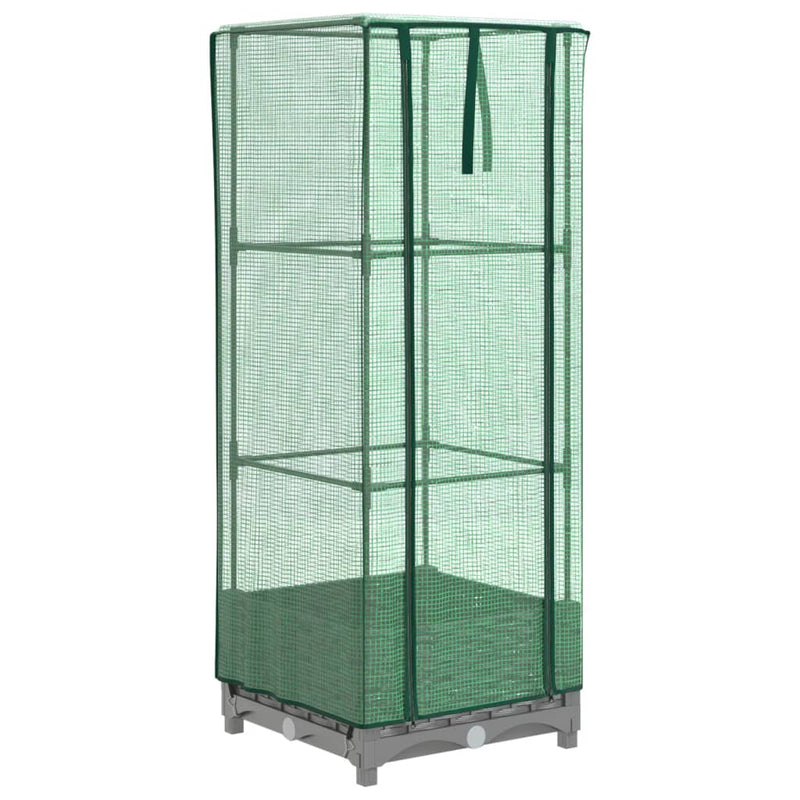 Load image into Gallery viewer, Vidaxl plantenbak verhoogd met kashoes 40x40x123 cm rattanlook