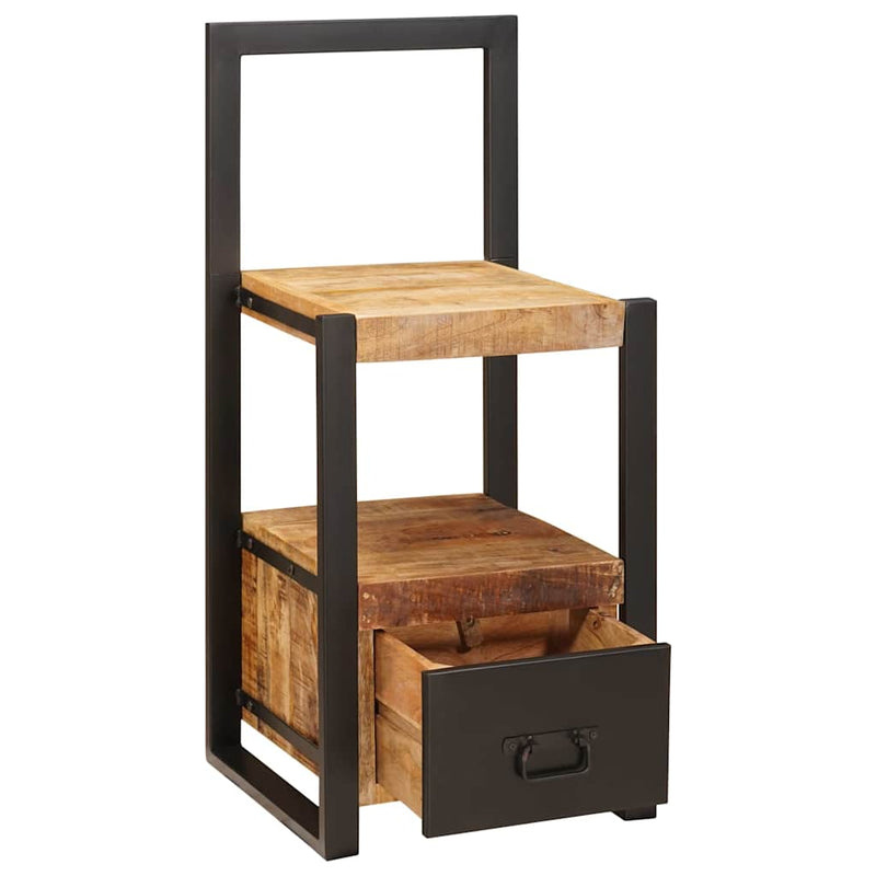 Load image into Gallery viewer, Vidaxl kledinghouder met lade bruin 40 x 40 x 90 cm massief mango hout