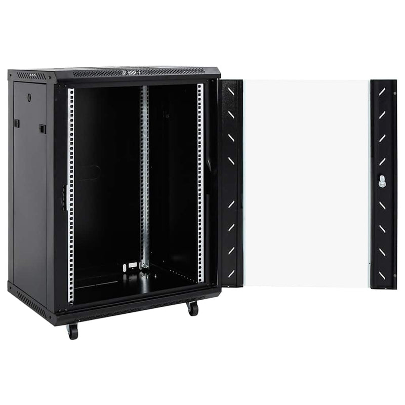 Load image into Gallery viewer, Vidaxl netwerkkast 15u 19 ip20 60x45x86 cm zwart