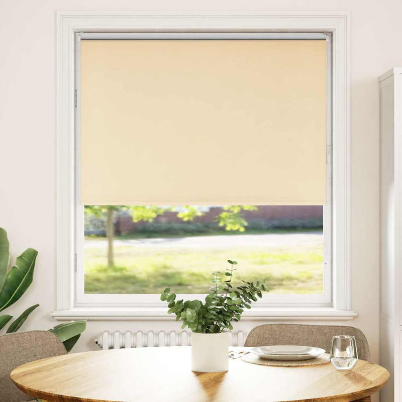 Load image into Gallery viewer, Vidaxl rolgordijn verduisterend 110x130 cm stofbreedte 105,7 cm beige