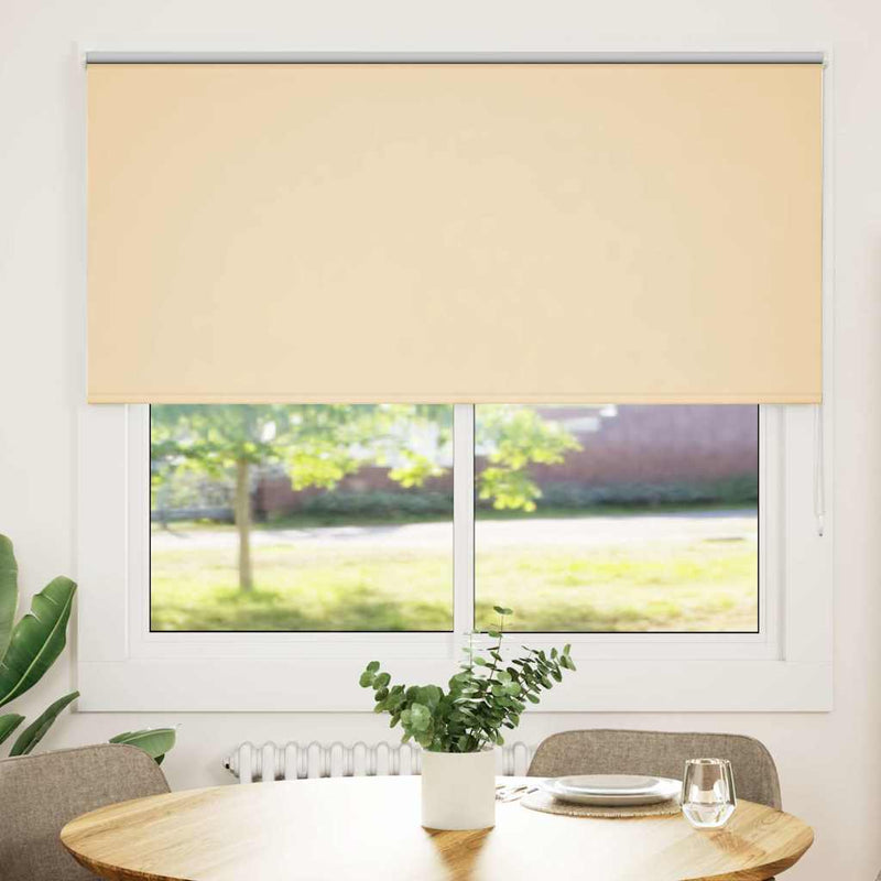 Load image into Gallery viewer, Vidaxl rolgordijn verduisterend 150x130 cm stofbreedte 146,6 cm beige
