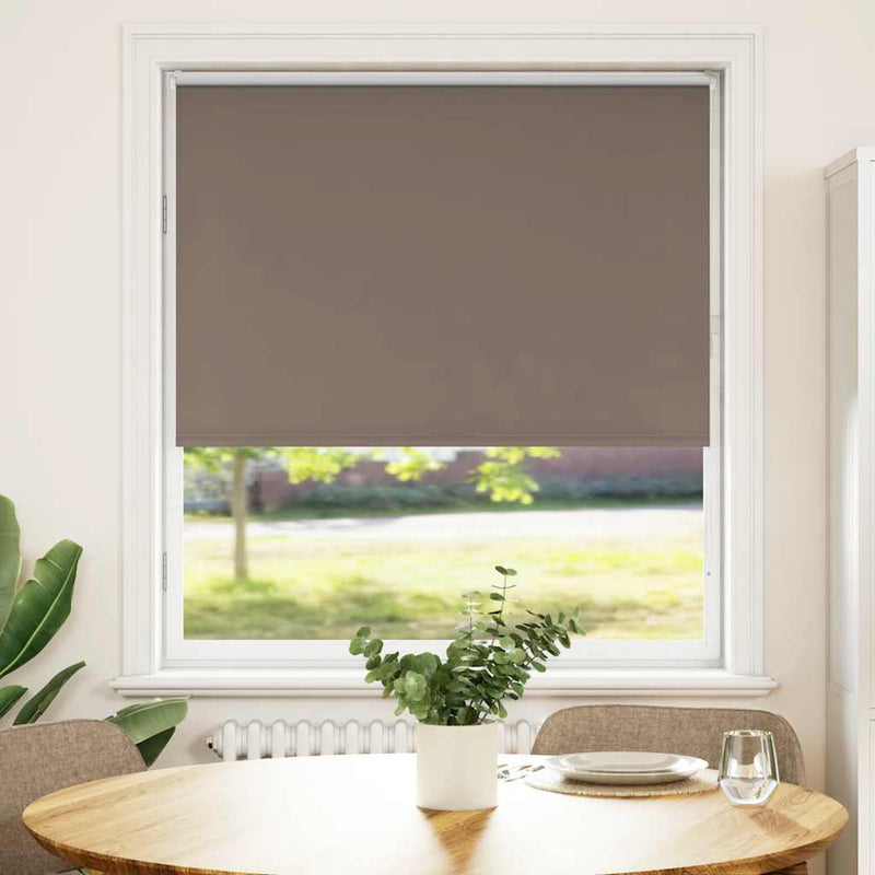 Load image into Gallery viewer, Vidaxl rolgordijn verduisterend koffie 90x175 cm stofbreedte 85,7 cm