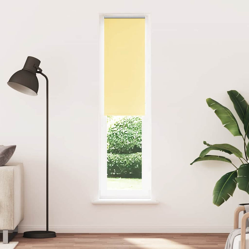 Load image into Gallery viewer, Vidaxl rolgordijn 40x230 cm stof verduisterend geel stofbreedte 35,7cm