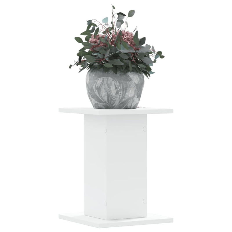 Load image into Gallery viewer, Vidaxl plantenstandaards 2 st 30x30x40 cm bewerkt hout wit