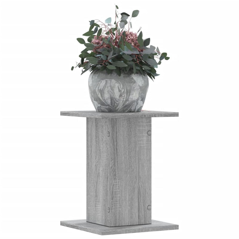 Load image into Gallery viewer, Vidaxl plantenstandaards 2 st 30x30x40 cm bewerkt hout grijs sonoma