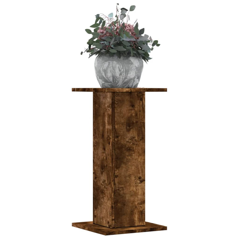 Load image into Gallery viewer, Vidaxl plantenstandaards 2 st 30x30x60 cm bewerkt hout gerookt eiken
