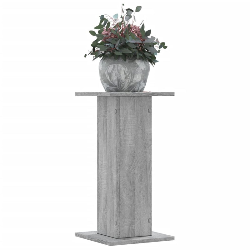 Load image into Gallery viewer, Vidaxl plantenstandaards 2 st 30x30x60 cm bewerkt hout grijs sonoma