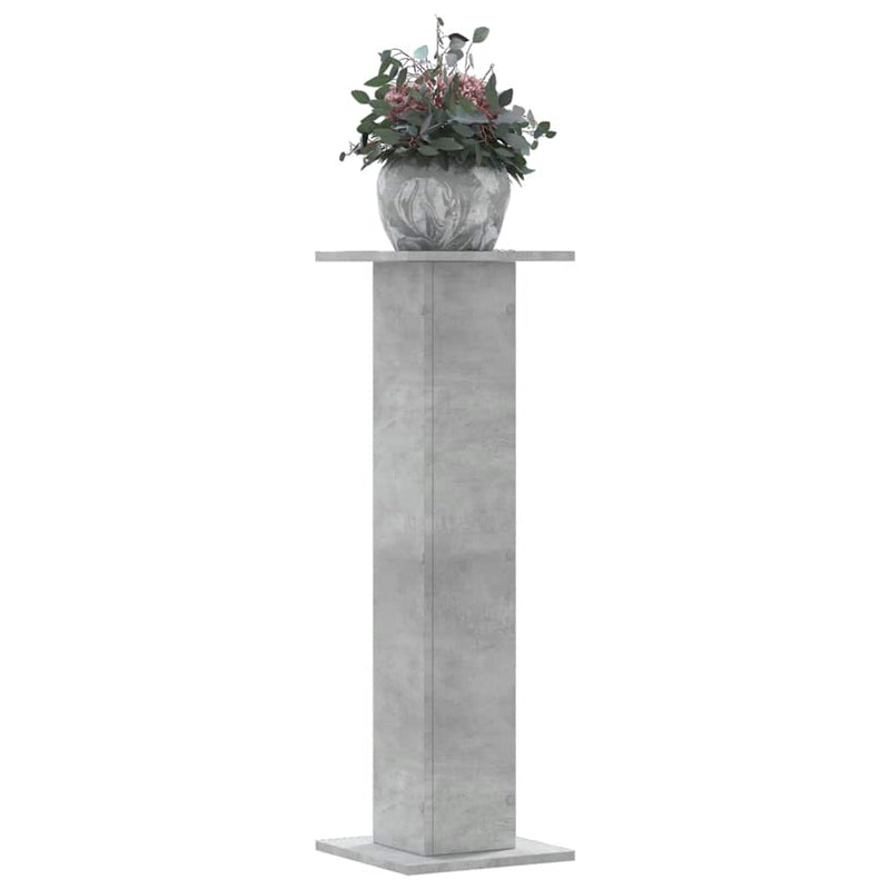 Load image into Gallery viewer, Vidaxl plantenstandaards 2 st 30x30x95 cm bewerkt hout betongrijs