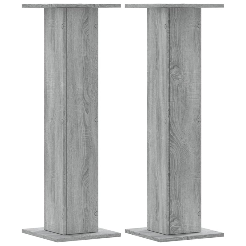 Load image into Gallery viewer, Vidaxl plantenstandaards 2 st 30x30x95 cm bewerkt hout grijs sonoma