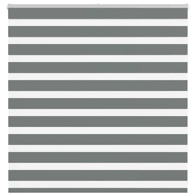Load image into Gallery viewer, Vidaxl zebra rolgordijn 140x100 cm stofbreedte 135,9 cm donkergrijs