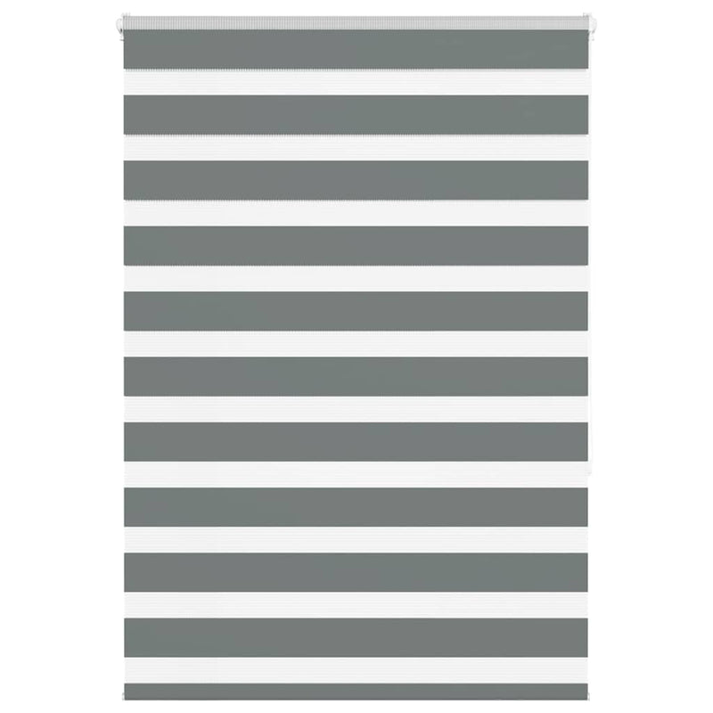 Load image into Gallery viewer, Vidaxl zebra rolgordijn 110x150 cm stofbreedte 105,9 cm donkergrijs
