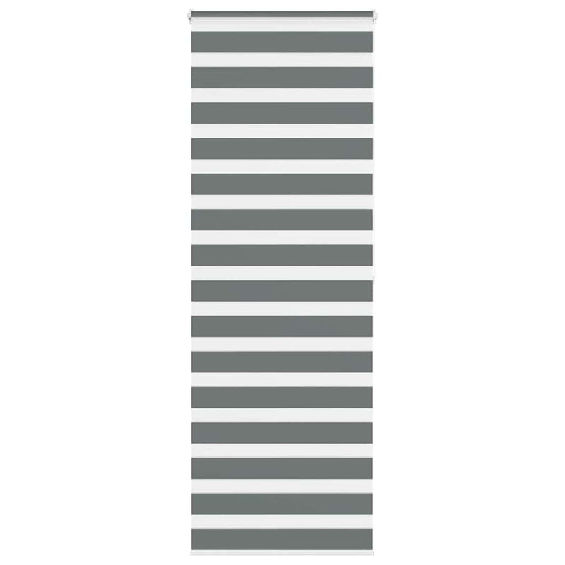 Load image into Gallery viewer, Vidaxl zebra rolgordijn 90x200 cm stofbreedte 85,9 cm donkergrijs