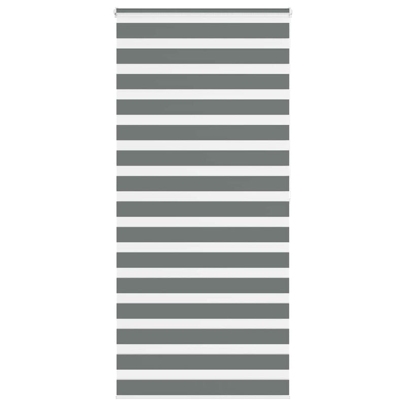 Load image into Gallery viewer, Vidaxl zebra rolgordijn 95x200 cm stofbreedte 90,9 cm donkergrijs
