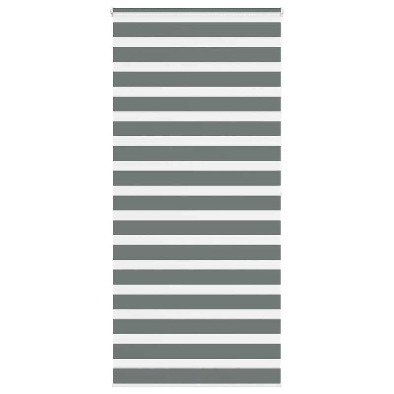 Load image into Gallery viewer, Vidaxl zebra rolgordijn 105x200 cm stofbreedte 100,9 cm donkergrijs