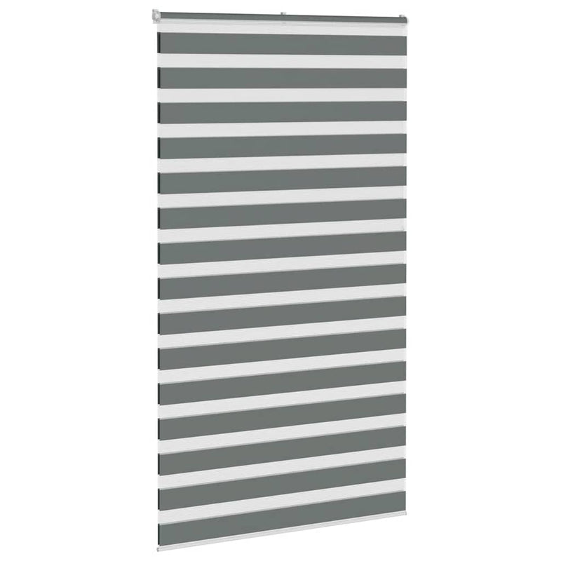 Load image into Gallery viewer, Vidaxl zebra rolgordijn 135x200 cm stofbreedte 130,9 cm donkergrijs