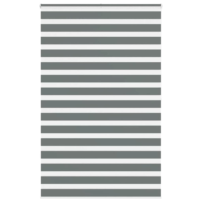 Load image into Gallery viewer, Vidaxl zebra rolgordijn 140x200 cm stofbreedte 135,9 cm donkergrijs