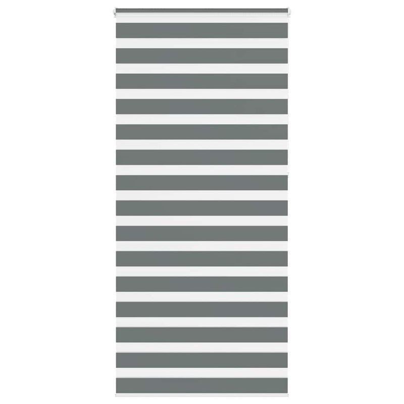 Load image into Gallery viewer, Vidaxl zebra rolgordijn 115x230 cm stofbreedte 110,9 cm donkergrijs