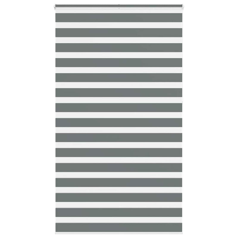 Load image into Gallery viewer, Vidaxl zebra rolgordijn 135x230 cm stofbreedte 130,9 cm donkergrijs