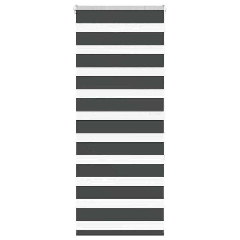 Load image into Gallery viewer, Vidaxl zebra rolgordijn 60x150 cm stofbreedte zwart 55,9 cm