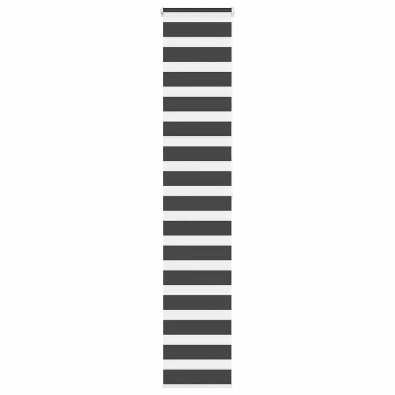 Load image into Gallery viewer, Vidaxl zebra rolgordijn 50x200 cm stofbreedte 45,9cm zwart