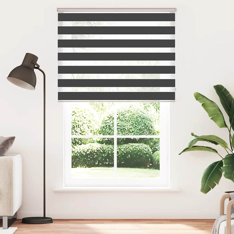 Load image into Gallery viewer, Vidaxl zebra rolgordijn 140x230 cm stofbreedte 135,9 cm zwart