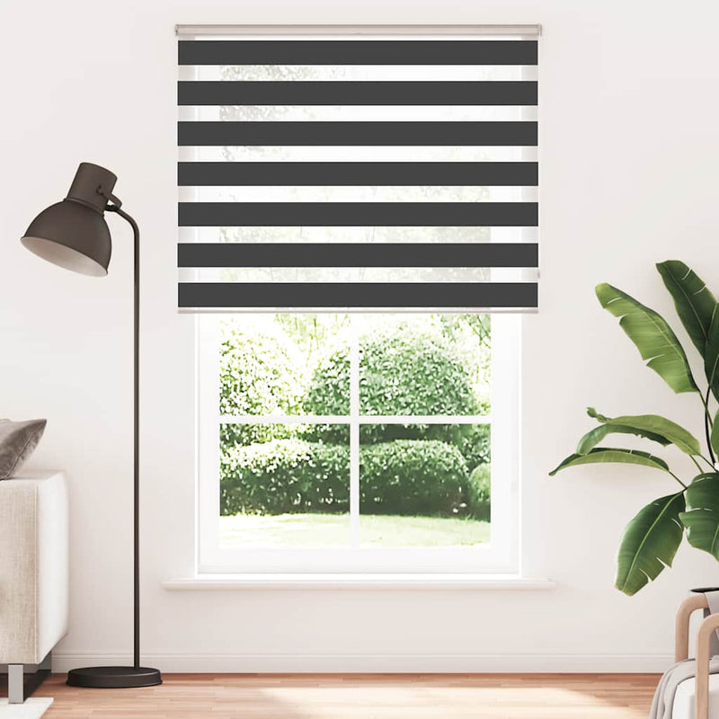 Load image into Gallery viewer, Vidaxl zebra rolgordijn 150x230 cm stofbreedte 145,9 cm zwart