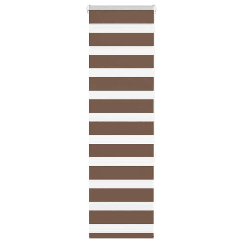 Load image into Gallery viewer, Vidaxl zebra rolgordijn 50x150 cm stofbreedte 45,9cm polyester bruin