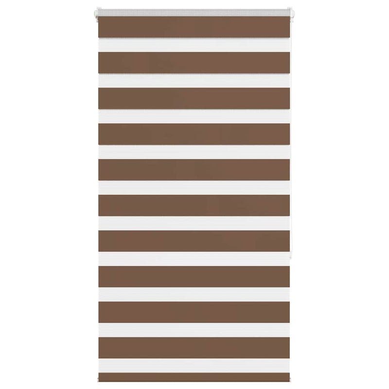 Load image into Gallery viewer, Vidaxl zebra rolgordijn 85x150 cm stofbreedte 80,9 cm polyester bruin