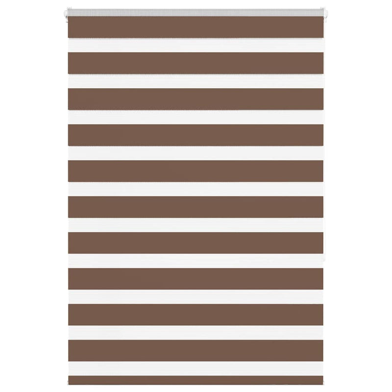 Load image into Gallery viewer, Vidaxl zebra rolgordijn 105x150 cm stofbreedte 100,9cm polyester bruin