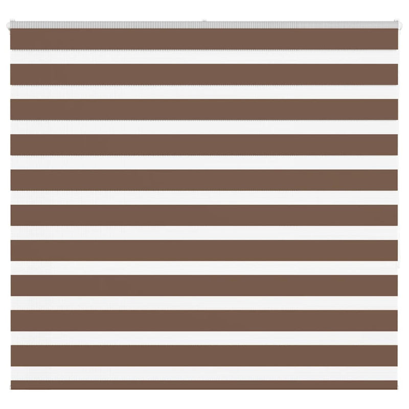 Load image into Gallery viewer, Vidaxl zebra rolgordijn 165x150 cm stofbreedte 160,9cm polyester bruin