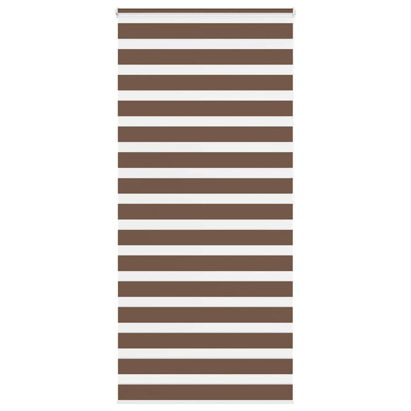 Load image into Gallery viewer, Vidaxl zebra rolgordijn 100x200 cm stofbreedte 95,9 cm polyester bruin