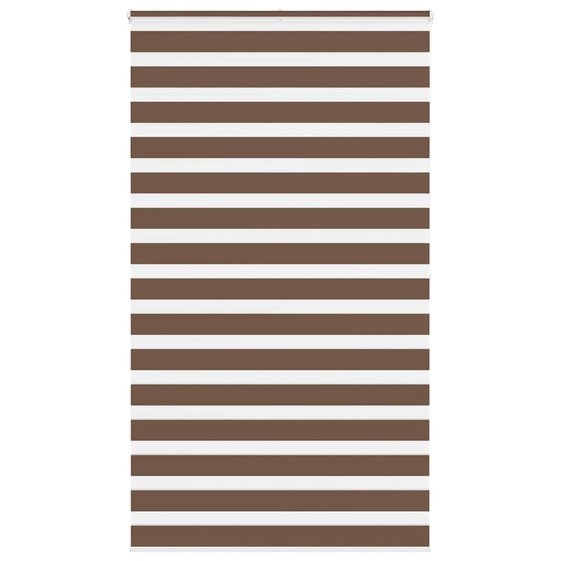 Load image into Gallery viewer, Vidaxl zebra rolgordijn 125x200 cm stofbreedte 120,9cm polyester bruin