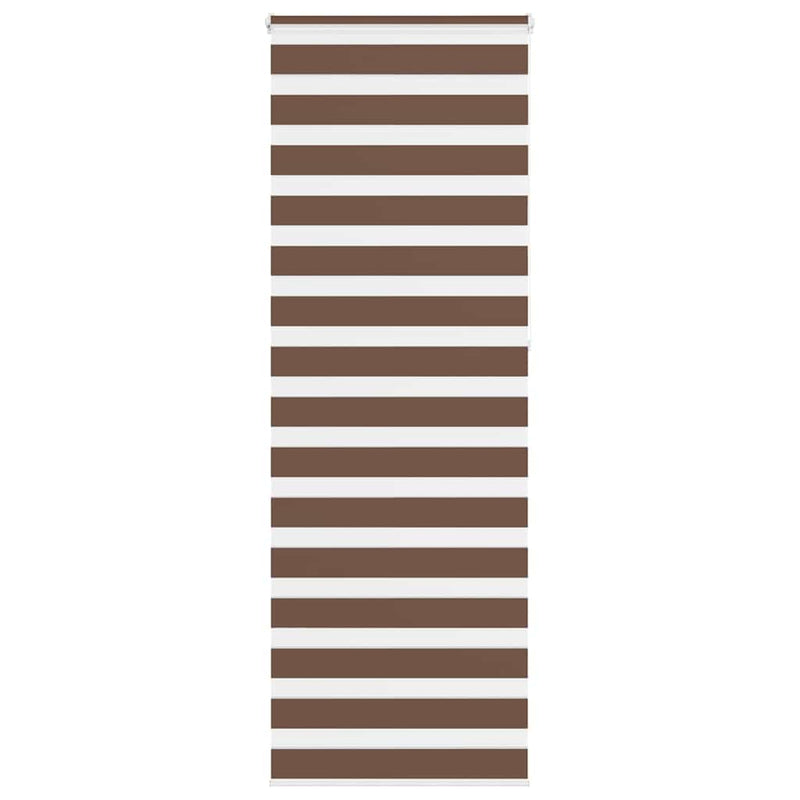 Load image into Gallery viewer, Vidaxl zebra rolgordijn 85x230 cm stofbreedte 80,9 cm polyester bruin