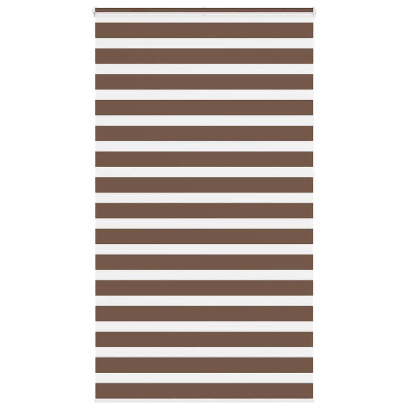 Load image into Gallery viewer, Vidaxl zebra rolgordijn 125x230 cm stofbreedte 120,9cm polyester bruin
