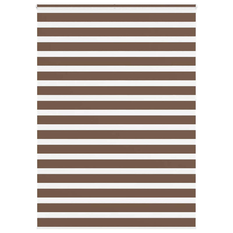 Load image into Gallery viewer, Vidaxl zebra rolgordijn 155x230 cm stofbreedte 150,9cm polyester bruin