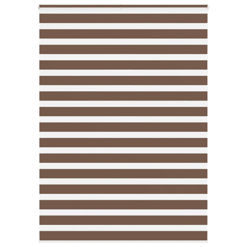 Load image into Gallery viewer, Vidaxl zebra rolgordijn 165x230 cm stofbreedte 160,9cm polyester bruin